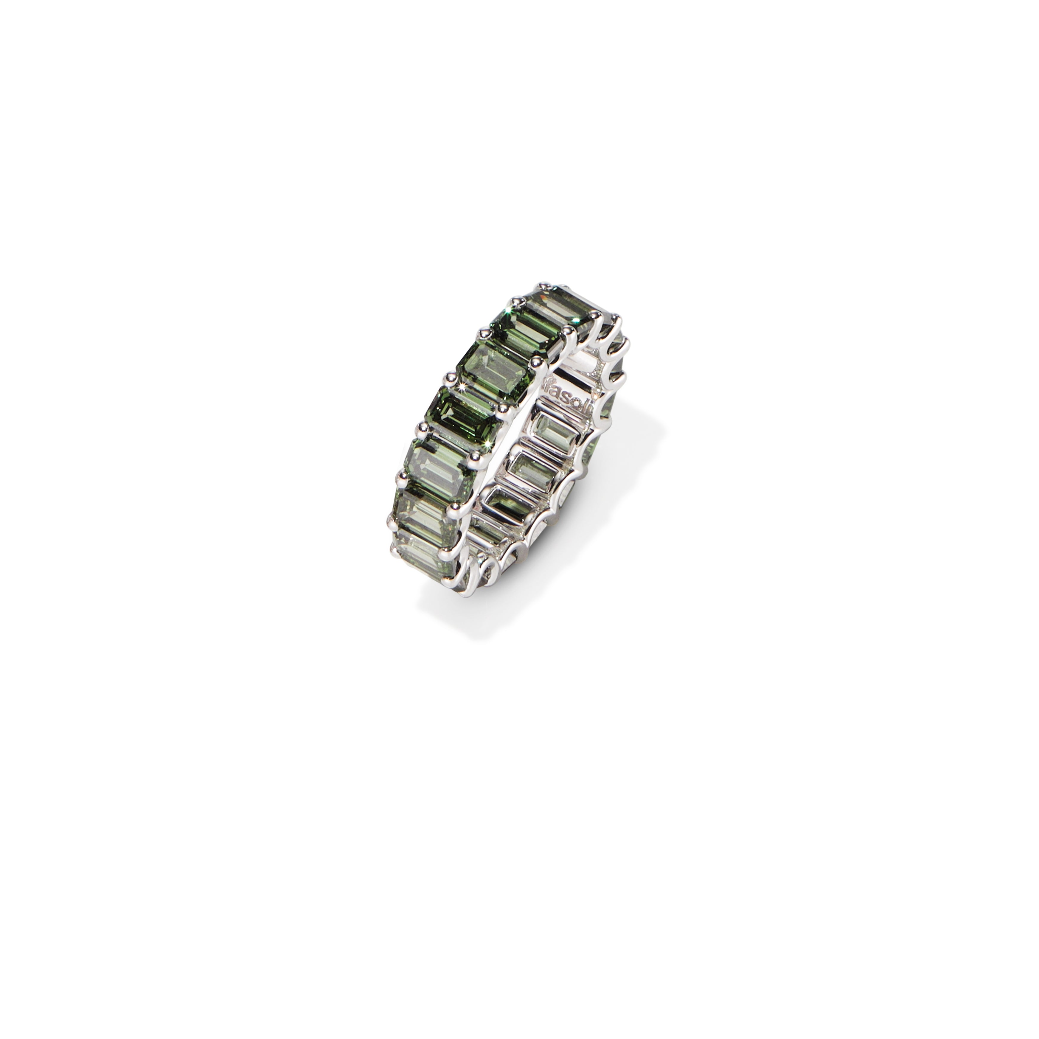 Anello Classycolors Green _ ottagonale