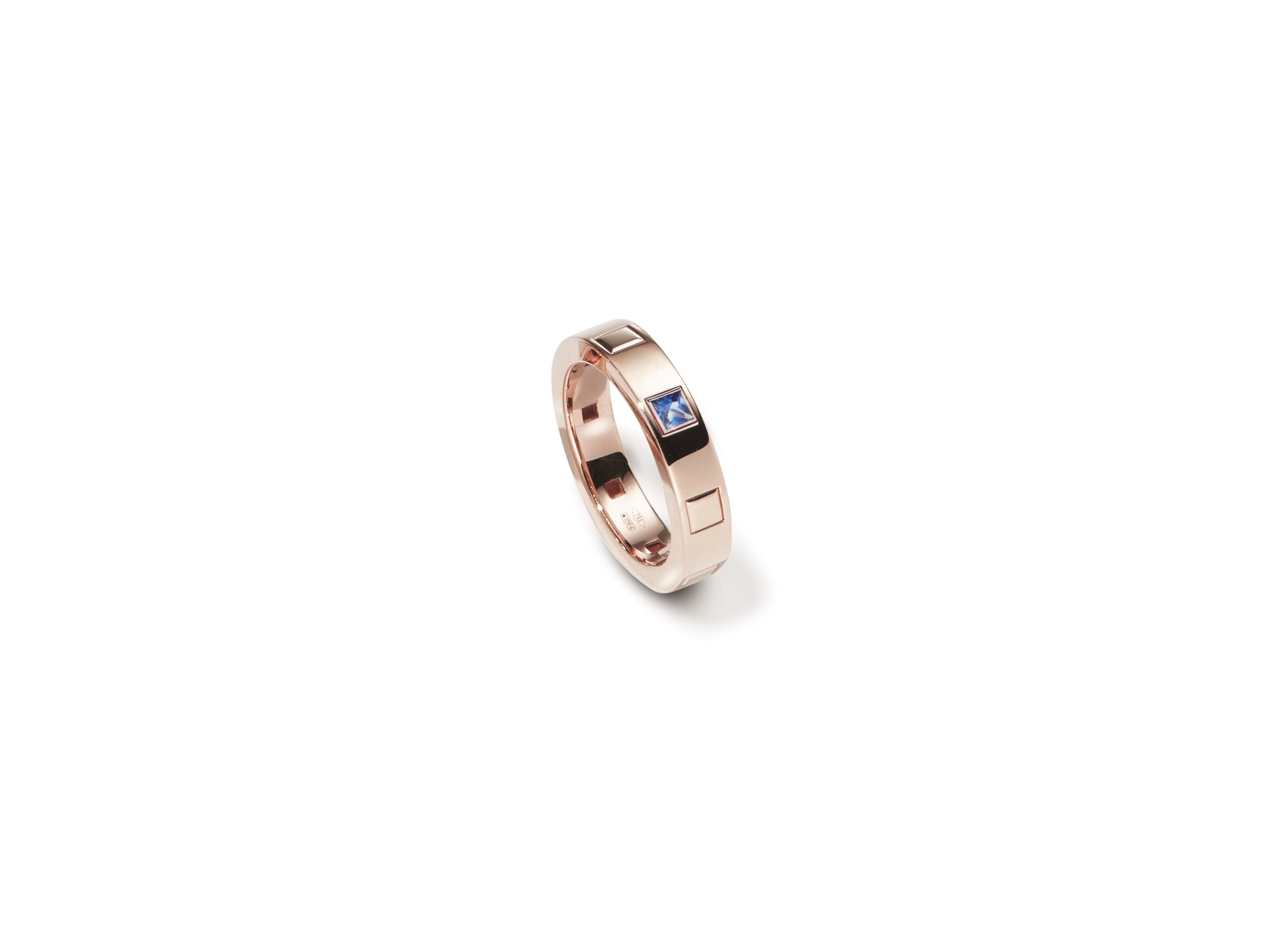 Anello Luce con Zaffiro Blu