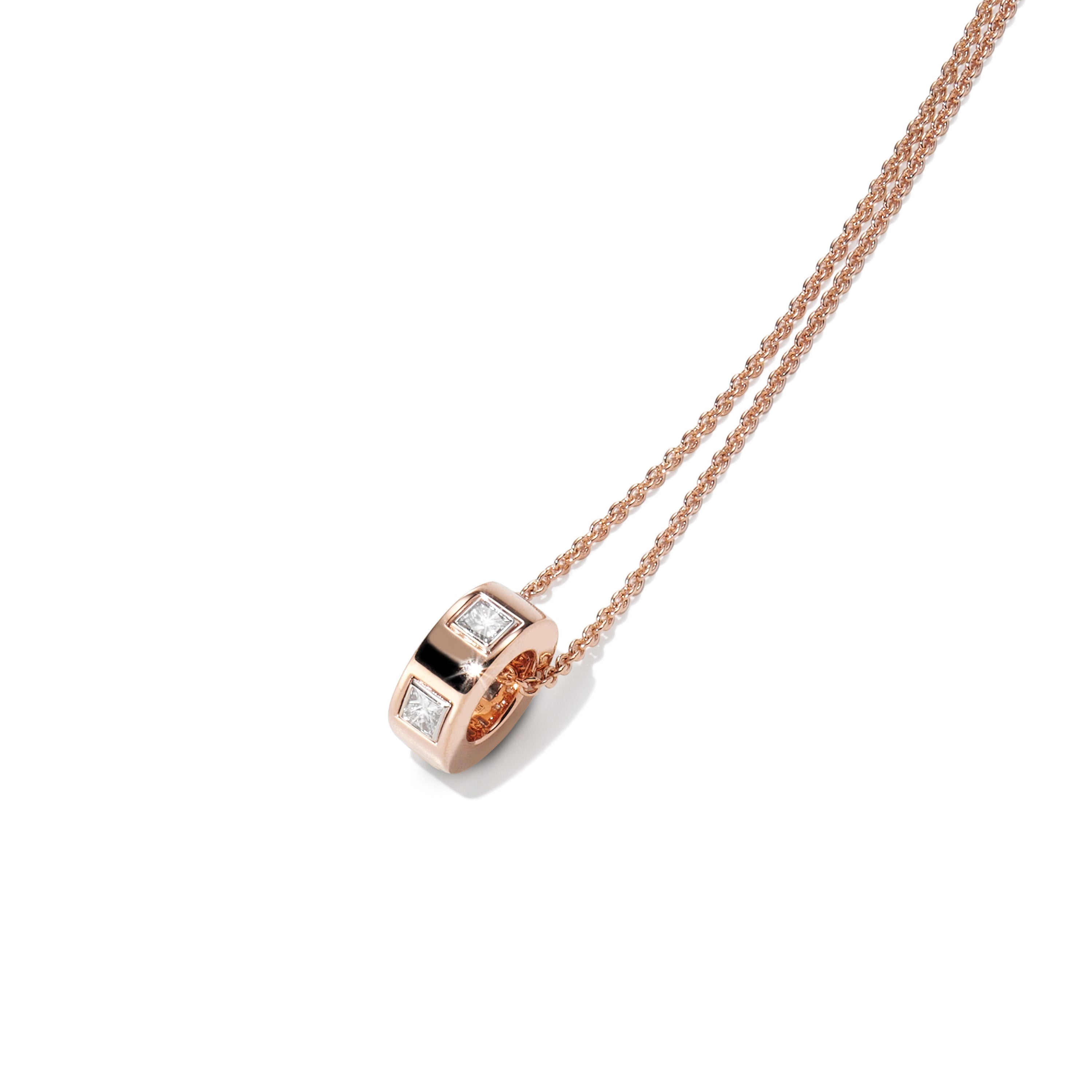 Collana Luce con pendente Boccola _  Diamanti