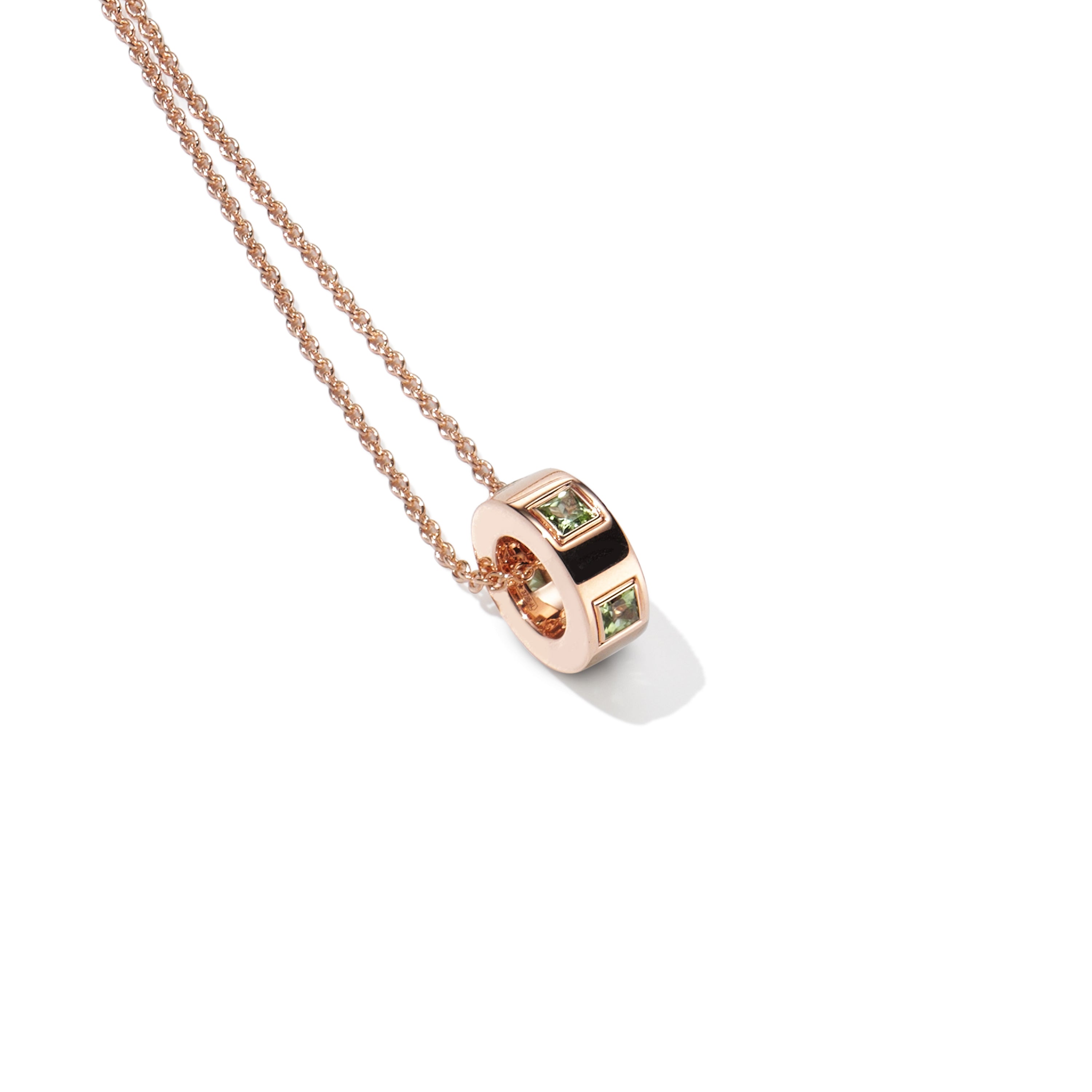 Collana Luce con pendente Boccola _ Peridoti