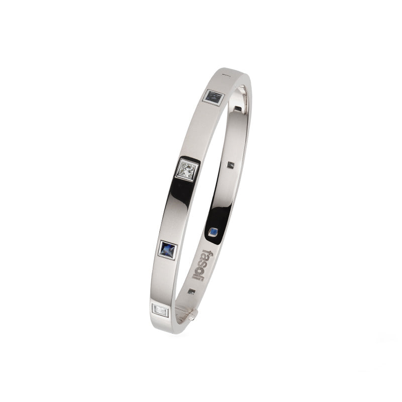 Bracciale Luce con Diamanti e Zaffiri Blu