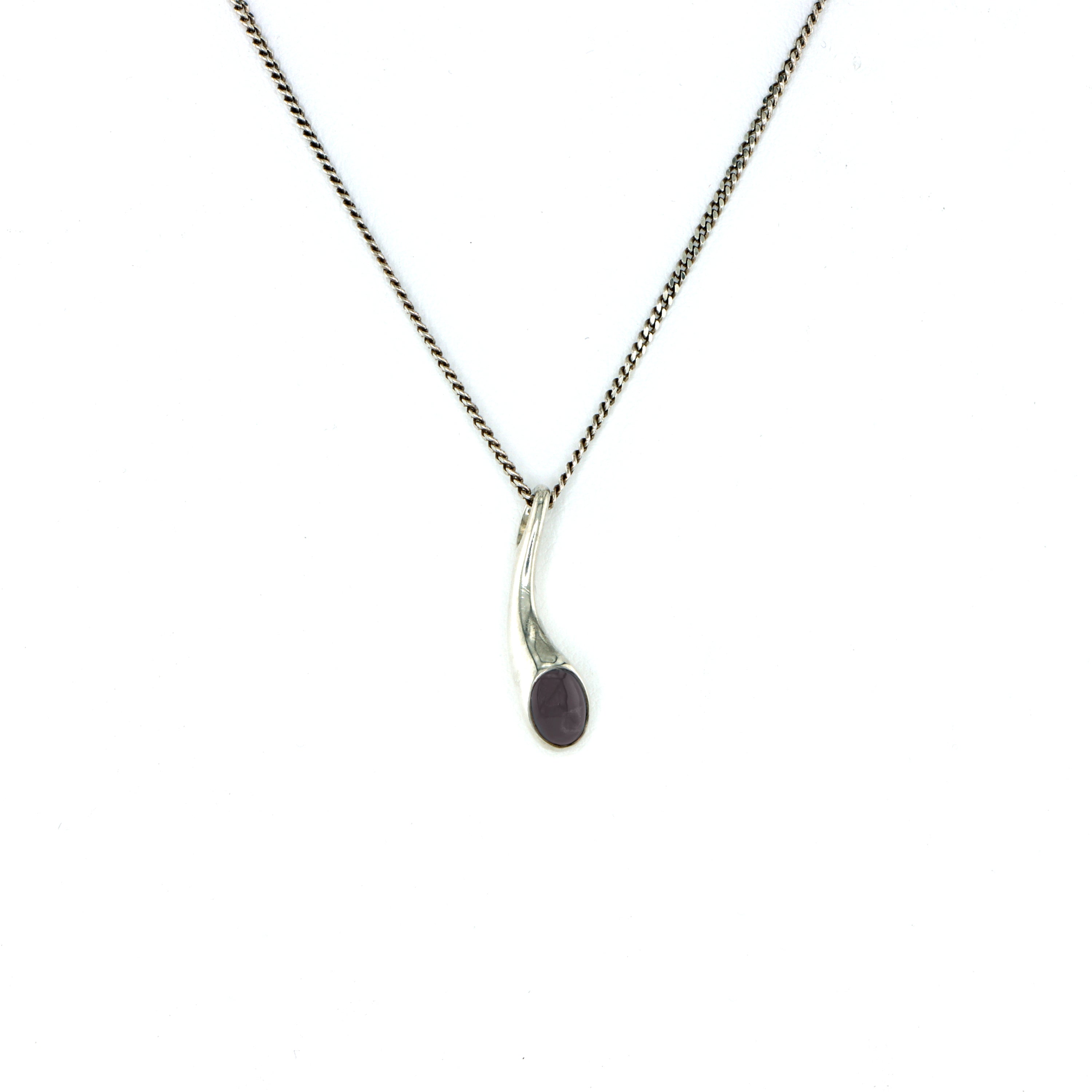 Collana Georg Jensen con pendente_  Onyx